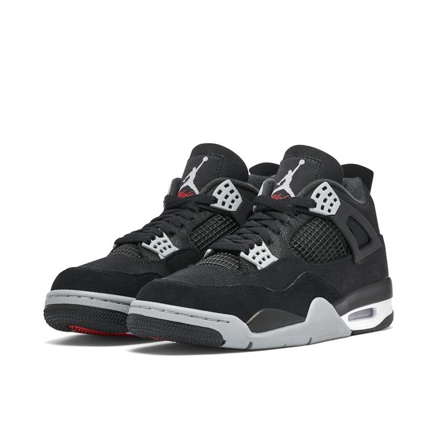 AIR JORDAN 4 RETRO SE BLACK CANVAS