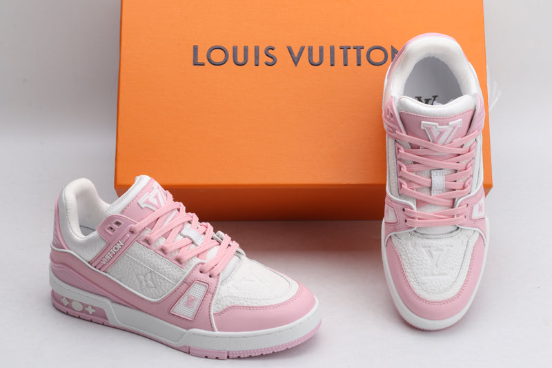 Pink store lv trainers